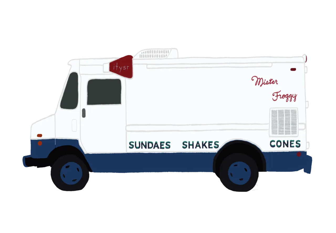 Mister Froggy ice cream truck